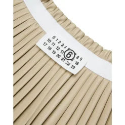 Plisseret A-formet nederdel