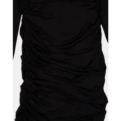 Plisseret Jersey Midi Kjole