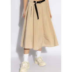 Plisseret Midi Nederdel