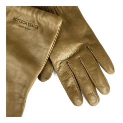 Prægede Logo Læderhandsker