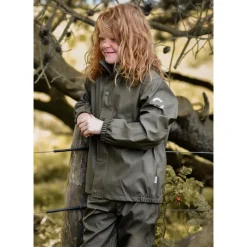 PU Regnsæt - Støvet Oliven