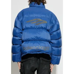 Puffer Jakke Med Ståkrave