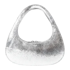 Python-Embossed Baguette Swipe Taske
