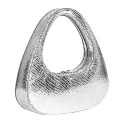 Python-Embossed Baguette Swipe Taske