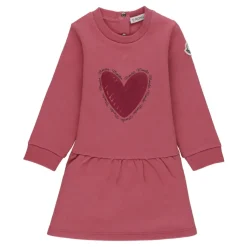 Rød Baby Bomulds Kjole Pige Logo Print
