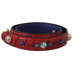 Rød Læder Skulderrem til Kvinders Håndtasker