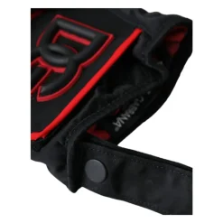 Rød Sort Biker Handsker Italiensk Håndværk