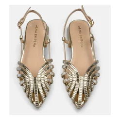 Rhinestone cage sandals