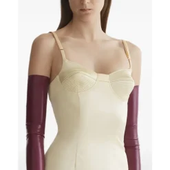 Ribbed Bodice Midi Dress