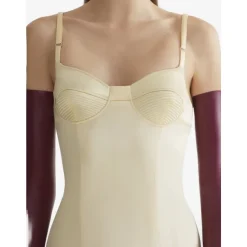 Ribbed Bodice Midi Dress