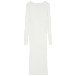 Ribbed Long-Sleeve Dress