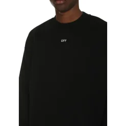 Ribbet Bomuld Crew-Neck Sweatshirt