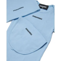 Ribstrikket Kortærmet Sæt