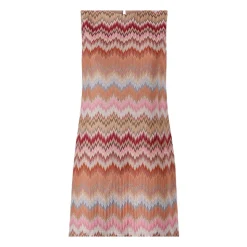 Ærmeløs Mini Kjole med Chevron-mønster