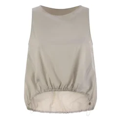 Ærmeløs Top med Plisseret Ryg