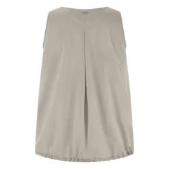 Ærmeløs Top med Plisseret Ryg