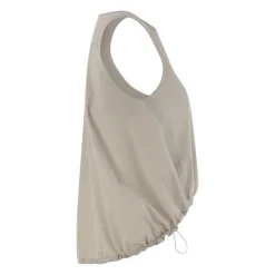 Ærmeløs Top med Plisseret Ryg