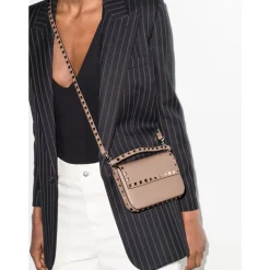 Rockstud Leather Mini Bag