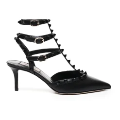Rockstud Slingback i kalveskind