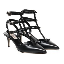 Rockstud Slingback i kalveskind