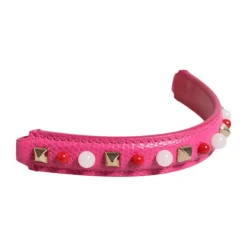 Rosa Smykket Læder Taskehåndtag Strop