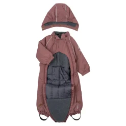 Rose Brown Nylon Baby Suit