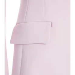Rose Crepe Blazer med Notched Revers