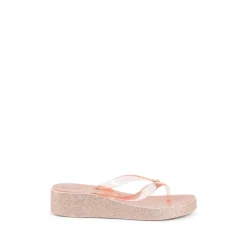 Rose Gold Glitter Flip Flops