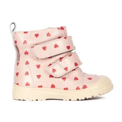Rose Hearts Vinterstøvle med Velcro