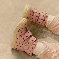 Rose Hearts Vinterstøvle med Velcro