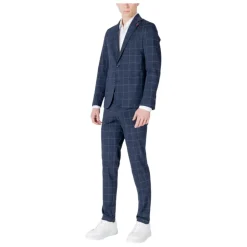 Rutete habit med reverskrave