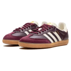 Samba OG Maroon Gold Metallic Sneakers