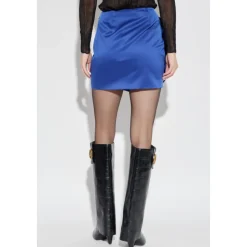 Satin Big Flower Skirt