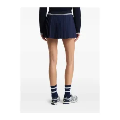 Serif Logo Plisseret Nederdel