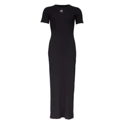 Short-Sleeve Ribbed-Knit Cotton Tube Dress