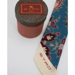 Silke Paisley Tørklæde med Kontrastkanter