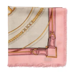 Silketørklæde Kædemønster