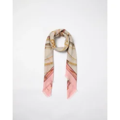 Silketørklæde Kædemønster