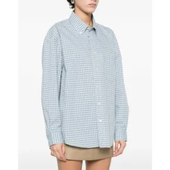 Skjorte i ternet bomuld