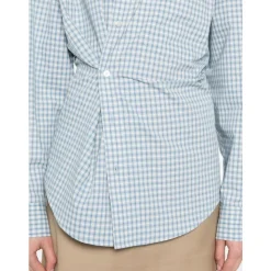 Skjorte i ternet bomuld