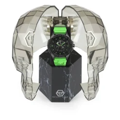 Skull Watch med grøn rem