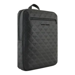 Slank læderrygsæk med ørneprint