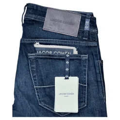 Slim Carbon Label Mørk Vasket Jeans