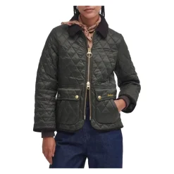 Slim Fit Diamantquiltet Jakke