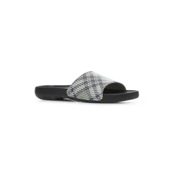 Slip-On Sandaler med ternet motiv
