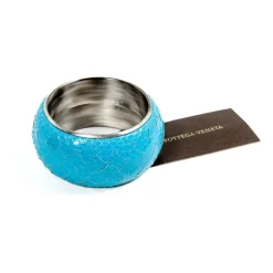 Sølv- og slangeskindsarmbånd