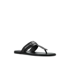 Smooth Leather T-Sandal