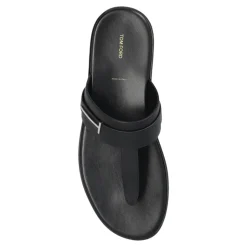 Smooth Leather T-Sandal