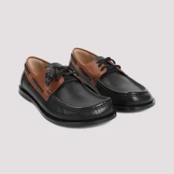 Sofistikerede nude læder loafers