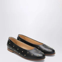 Sort Ballerina Flade Sko